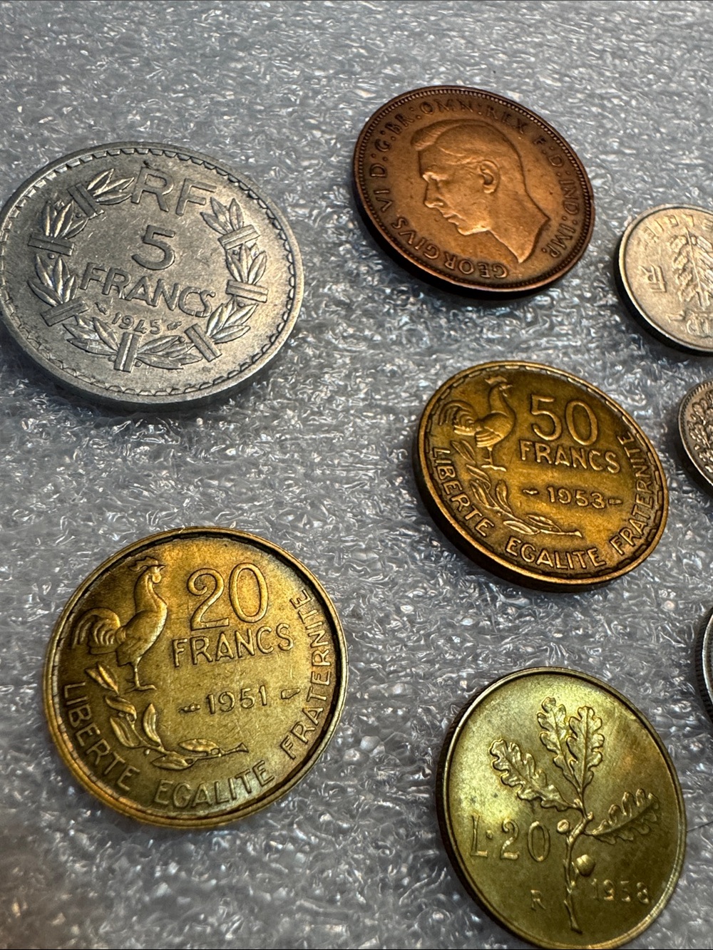 8 Mixed Foreign Coins Dates 1938 - 1958 - Picture 4 of 14